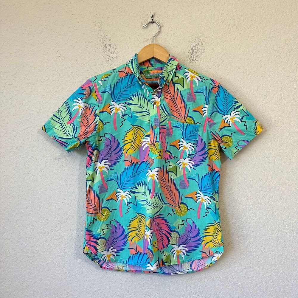 CHUBBIES Greetings From The Weekend Tropical Hawaiian SS Button-Up Shirt